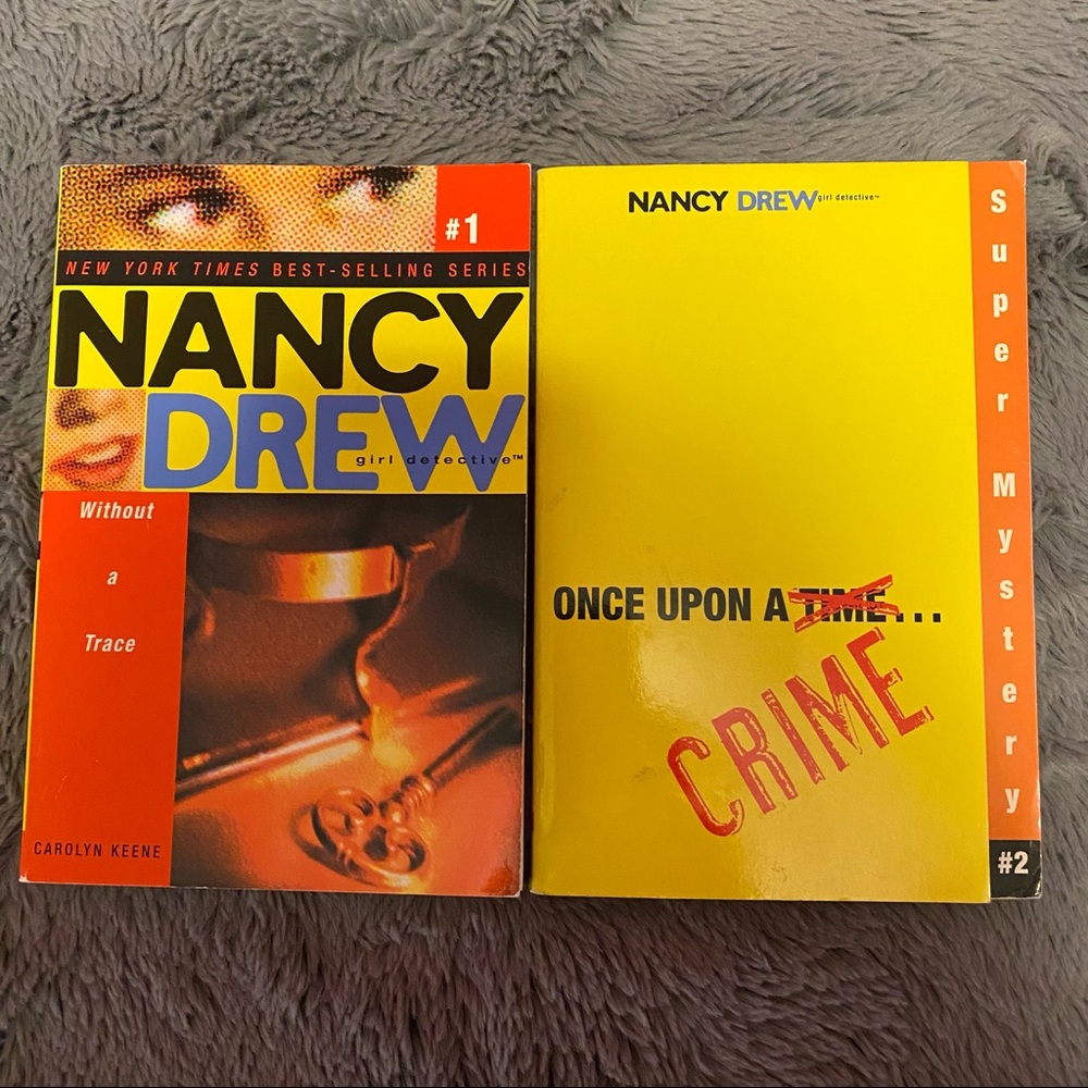 Nancy Drew books 2 paperback chapter mystery books